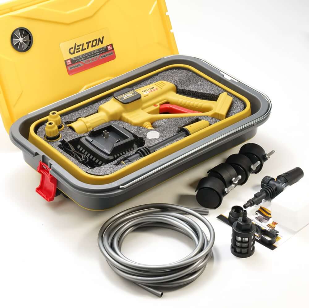 เครื่องฉีดน้ำไร้สาย พร้อมถังน้ำพับได้ (พร้อมแบตเตอรี่) DELTON รุ่น DTB-9110 TURBO FORCE 20V 12AH_6